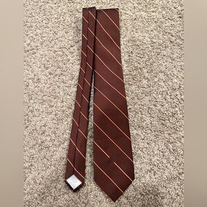 Christian Dior vintage Monsieur Neck Tie brown Striped